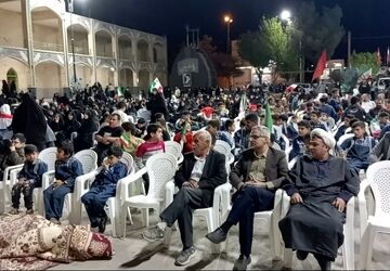 اجتماع عظیم فرهنگیان زارچ در مراسم بیتاب میناب