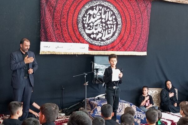 سوگواری سیدالشهدا در دبستان تربیت نصیر شهر
