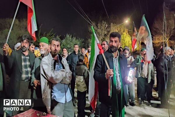 هجدهمین شب از اجتماعات خیابانی در شهر بار نیشابور
