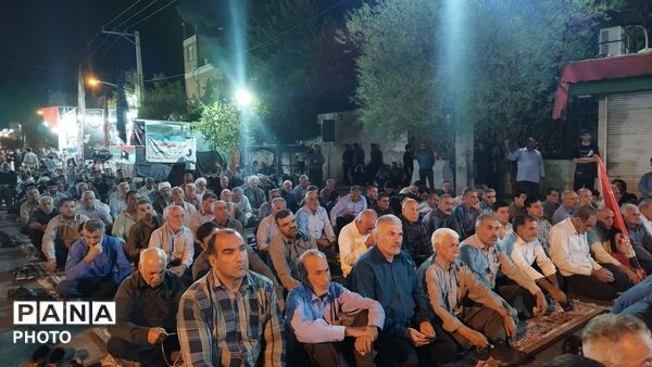 همزمان با سراسر کشور؛ حضور پرشور مردم در چهلم رهبر شهید در پلدختر