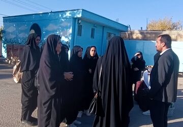 اعزام دانش‌آموزان شهرستان خانمیرزا به اردوی راهیان نور 