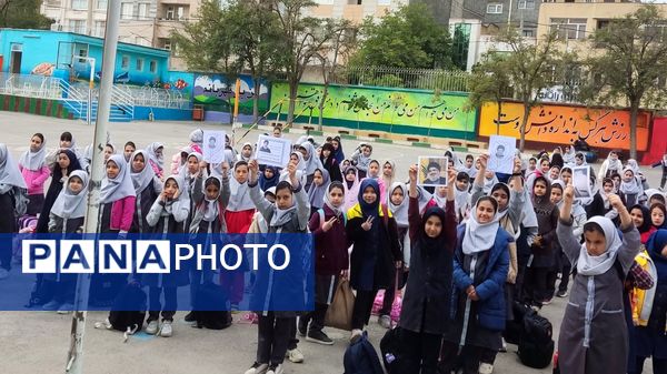 صبحگاهی با یاد شهید مقاومت در دبستان شهید رجبی ناحیه ۶ مشهد
