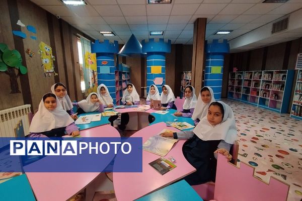  پیوند دانش‌آموزان دبستان سرای دانش با فرهنگ کتاب و کتابخوانی