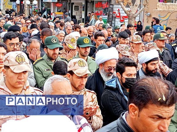 تشییع با شکوه شهید جوادحسن زاده شهید مرزبانی فراجا