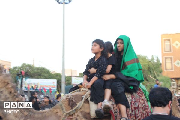 ورامین بار دیگر در سوگ اسارت؛ کاروان نمادین کربلا در خیابان‌های ورامین به حرکت درآمد
