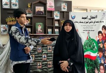  کاشت نهال امید در آموزشگاه فتح‌المبین ناحیه دو شهرری 