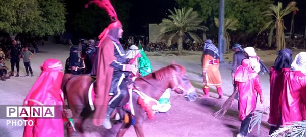 مراسم عاشورای حسینی در مسجد حضرت ابوالفضل (ع) شهر شمیل بندرعباس