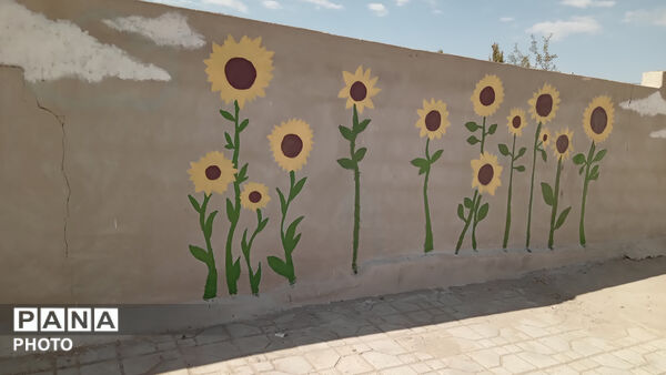 زمزمه‌ رنگ‌ها در حیاط مدرسه‌ی فاطمه‌الزهرا(س)  نیر