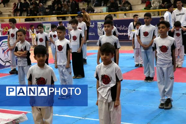مسابقات تکواندو خردسالان پسران 