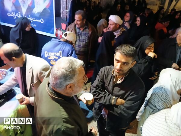 نهمین شب از خدمت‌رسانی اداره آموزش و پرورش کردکوی قالب موکب مردمی