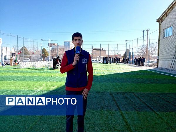 افتتاح چمن مصنوعی روستای قوژد