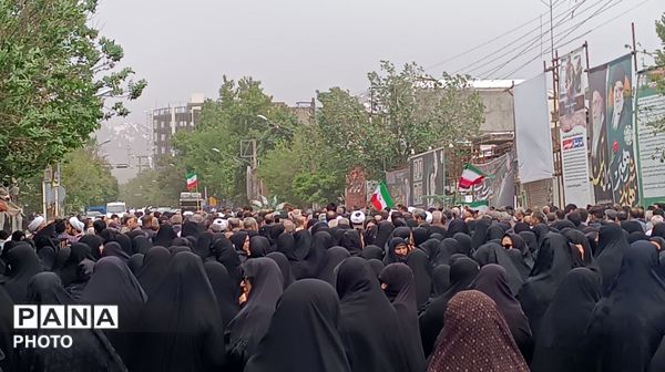 تشییع پیکر جانباز شهید «حاج سیامک حسین پناه اقدم» در مرند 