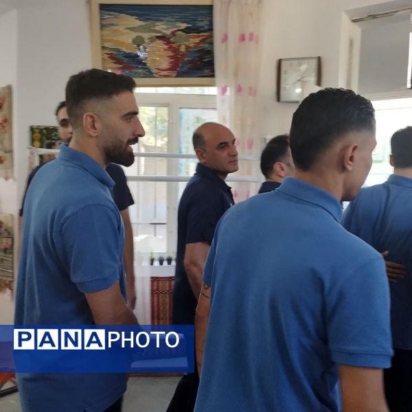 حضور ستارگان تیم ملی فوتسال جمهوری اسلامی ایران در شهر مشهد مقدس