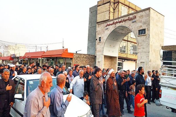 اجتماع عزادارن و سوگواران امام رضا ( ع) در شهرستان باشت