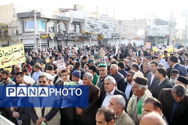 تجدید بیعت مردم بهبهان با انقلاب اسلامی در حماسه ۹ دی