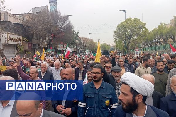 راهپیمایی روز قدس در ناحیه دو شهرری 