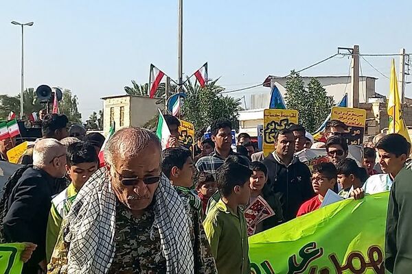 راهپیمایی 22 بهمن در سعدآباد