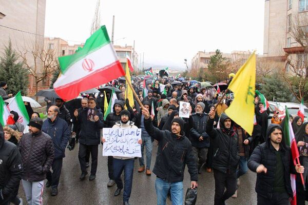 حضور حماسی مردم شهرستان پردیس در راهپیمایی روز قدس با وجود بارندگی