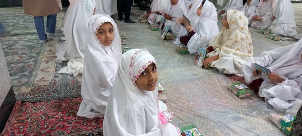 جشن تکلیف پایه سوم دبستان شهید ابراهیم تنیده در زیارت سید مظفر