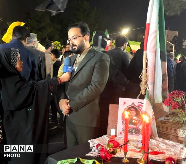 بدرقه شهید در شب شهادت رئیس مکتب شیعه 