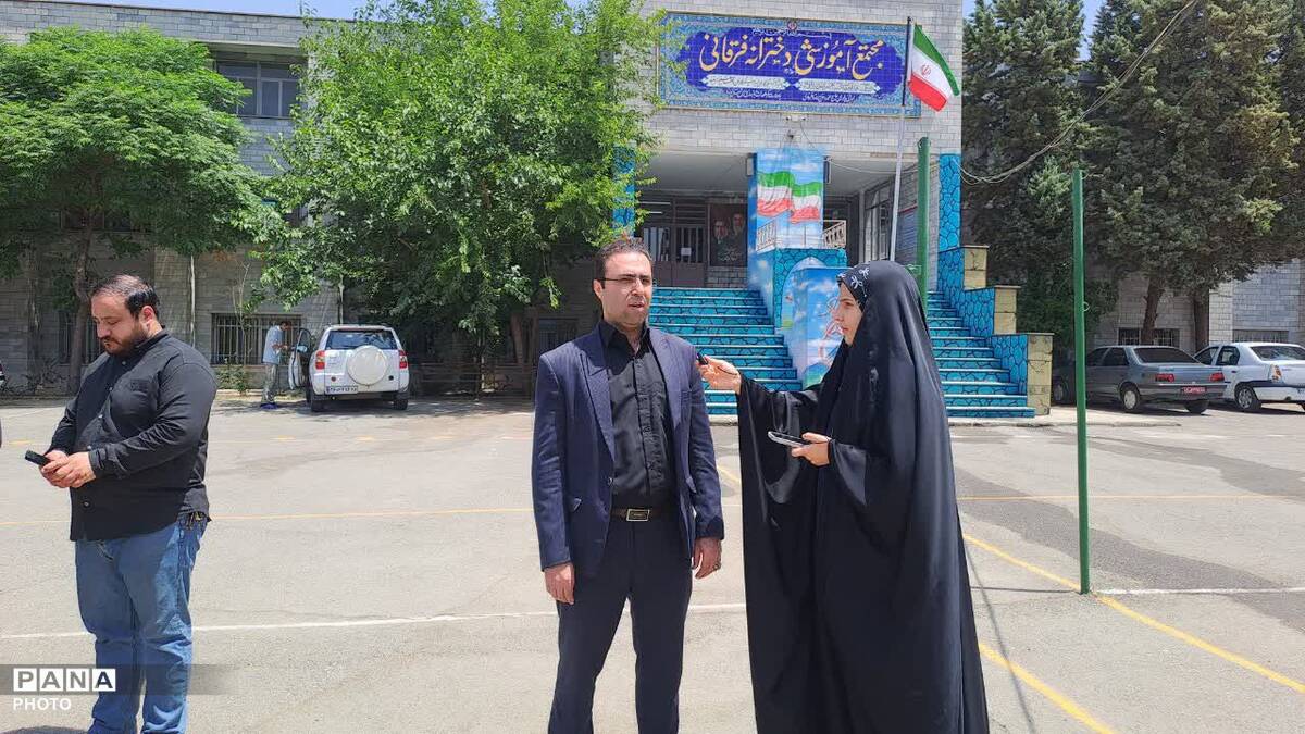 بازدید مسئولین  آموزش و پرورش ناحیه چهار کرج از مدارس اسکان زائران
