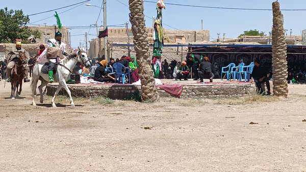 تعزیه‌خوانی روز عاشورا در روستای سلطان میدان خراسان رضوی