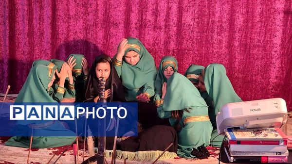 مراسم دختران زینبی در مسجد امام موسی کاظم (ع) اسلامشهر