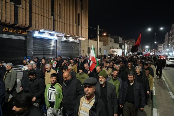 تجمع سوگواران رهبر شهید انقلاب و محکومیت حملات آمریکایی صهیونی در کهریزک