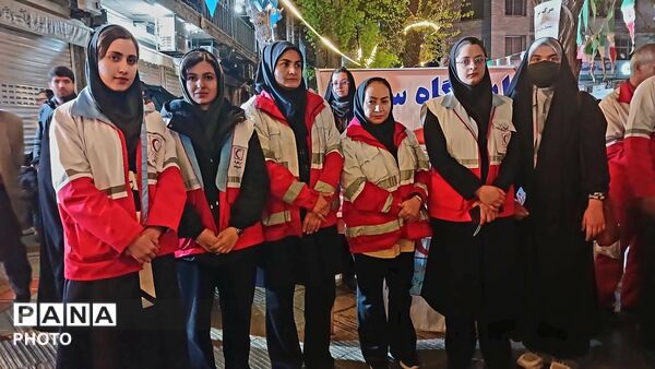 حضور فعال هلال‌احمر در قلب تجمعات شهرستان فارسان
