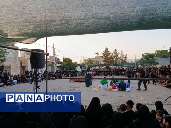 تعزیه خوانی روز عاشورا در دهستان رزق‌آباد