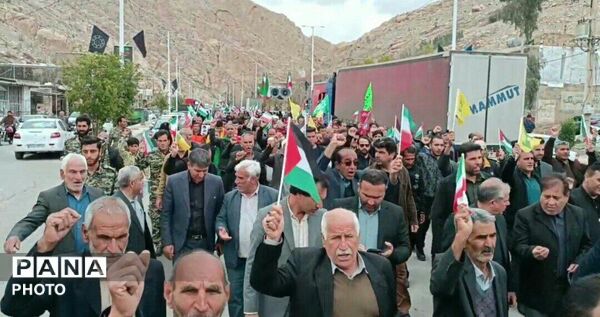 سیل خروشان جمعیت مردم معمولان در روز قدس