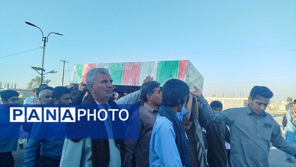 تشییع شهدای گمنام در بخش چاه‌دادخدا