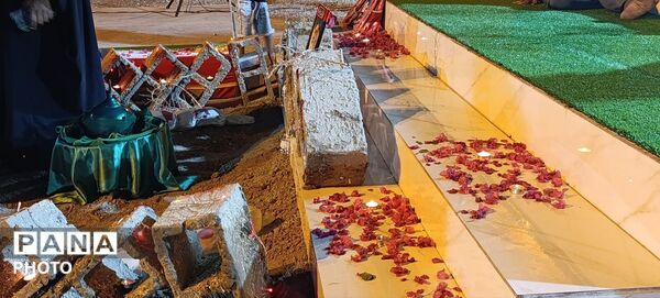 طنین فریاد مظلومیت دردانه اباعبدالله(ع) در روستای نصیرائی میناب