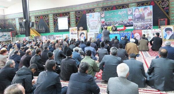 مراسم بزرگداشت سالگرد حماسه ۹ دی در خلیل آباد 