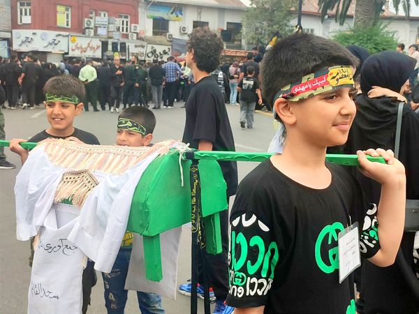 اجتماع عاشوراییان در میدان طالقانی قائمشهر