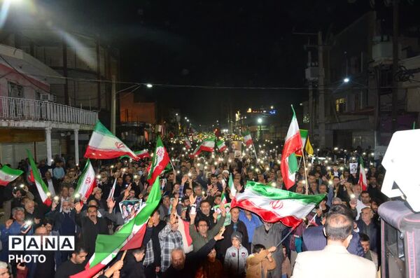 حضور حماسی مردم شهرستان گچساران در بیستمین شب عزاداری و مقاومت