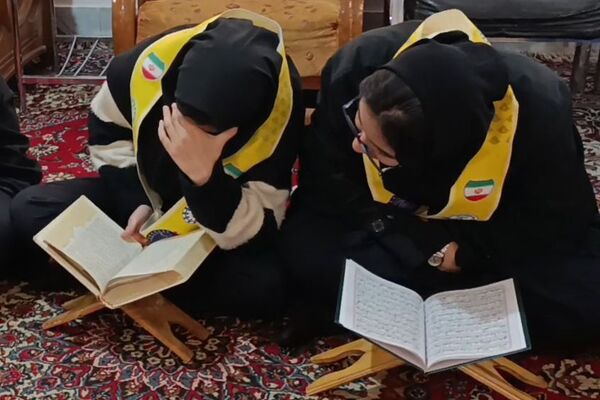 محفل انس با قرآن دانش آموزان دبیرستان مهر