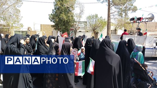 طنین شعار انا علی العهد یا قدس در شهرستان مروست