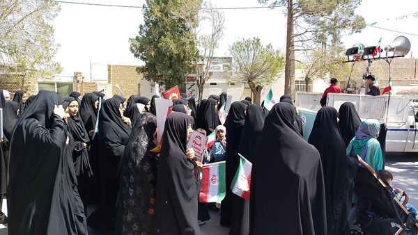 طنین شعار انا علی العهد یا قدس در شهرستان مروست