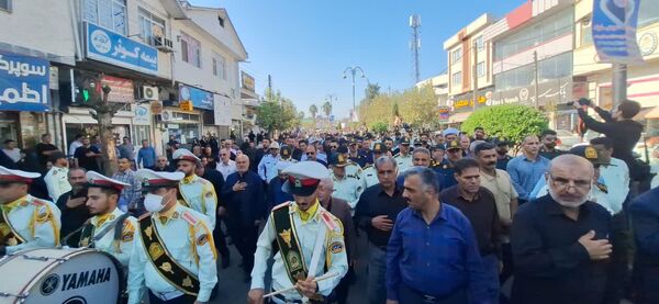 تشییع پیکر شهید امنیت در املش