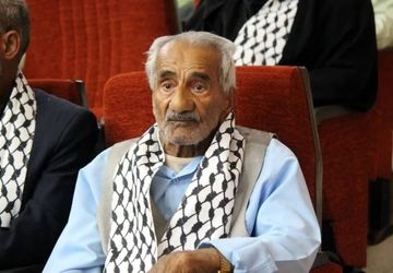 مراسم تشییع پیکر پدر شهید سلیمان رحیمی در بیکاه