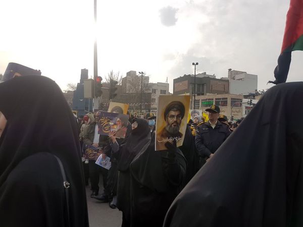تشییع نمادین شهدای مقاومت درمشهد
