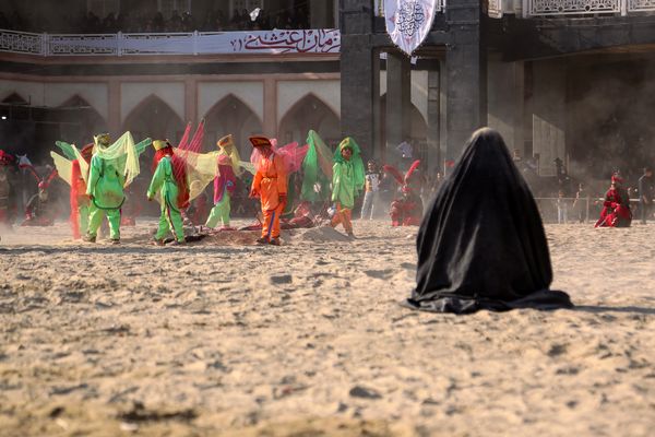 مراسم تعزیه‌خوانی در امامزاده شاه‌کرم اصفهان