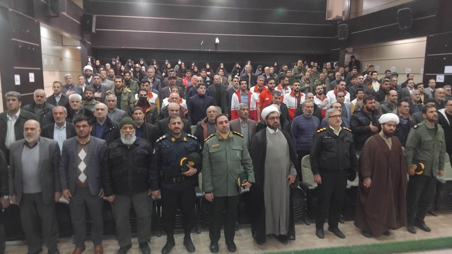 حضور پرشور مردم و مسئولان نورآباد در مراسم سالگرد شهادت سپهبد سلیمانی