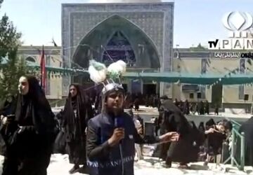 قافله حضرت زینب کبری (سلام الله علیها) و پیاده روی مردم شهرستان چادگان 