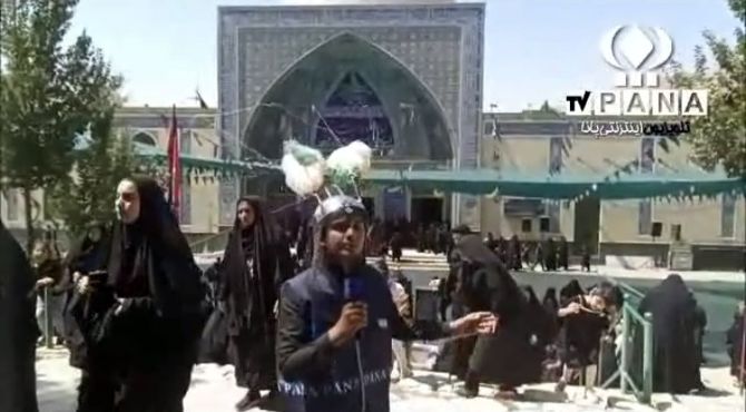 قافله حضرت زینب کبری (سلام الله علیها) و پیاده روی مردم شهرستان چادگان 