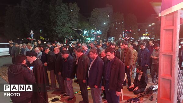 نماز استغاثه به امام زمان عجل الله تعالی فرجه الشریف در خیابان های مشهد