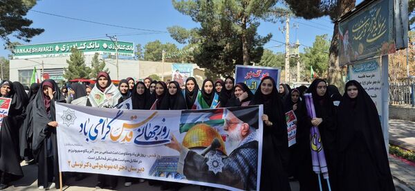 راهپیمایی روز قدس در شهرستان رشتخوار