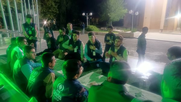 مراسم شب شهادت امام صادق(ع) در اردوی ملی پسران مسئله‌محور پانا