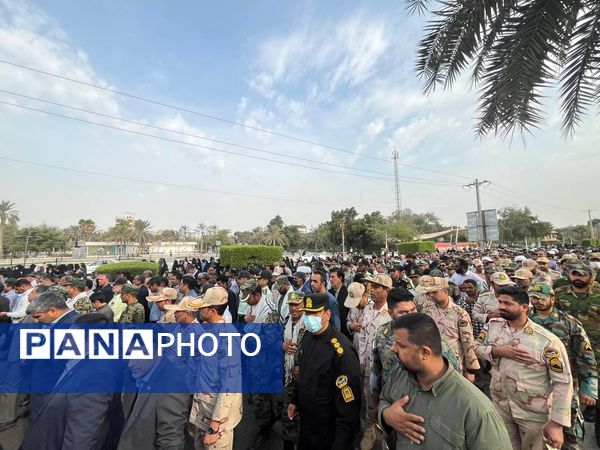 تشییع شهید مدافع امنیت در بندرعباس